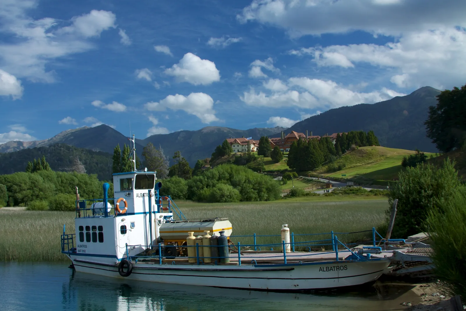 Lakeside property and mountains near Llao Llao, Bariloche